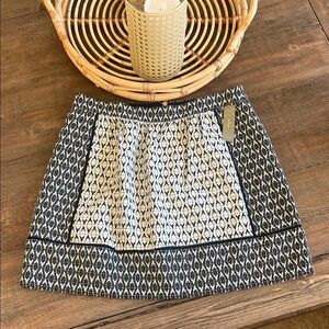 J. Crew Black and White Mini Skirt